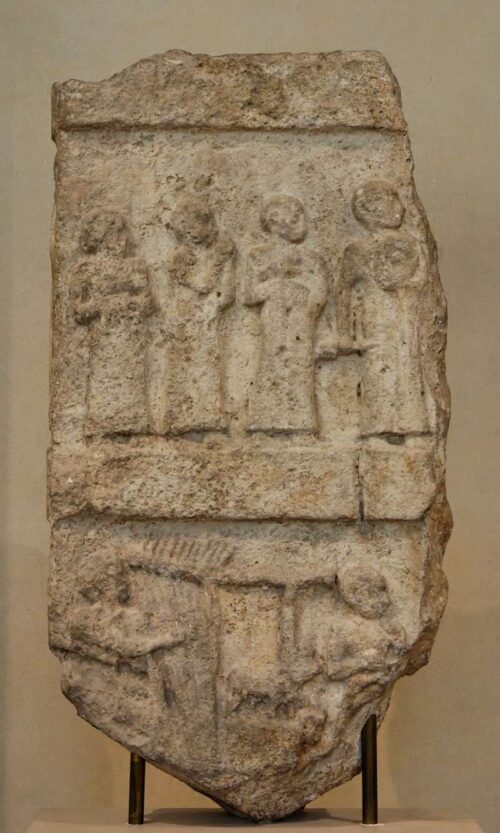 Gudea ‘music stela,’ ca. 2100 BCE. Louvre AO52. Public Domain.