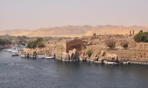Elephantine in 2012. Photo by Marc Ryckaert, CC By-SA 3.0 https://commons.wikimedia.org/wiki/File:Aswan_Elephantine_Island_R05.jpg