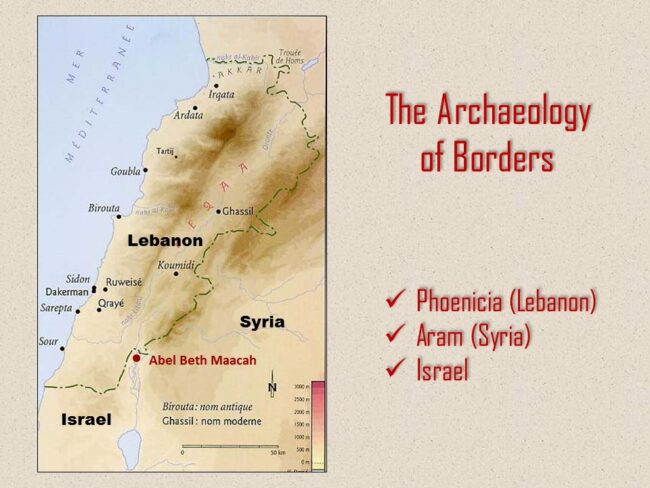 Abel Beth Maacah sits at the intersection of three ancient and modern countries. Prepared by Robert Mullins.