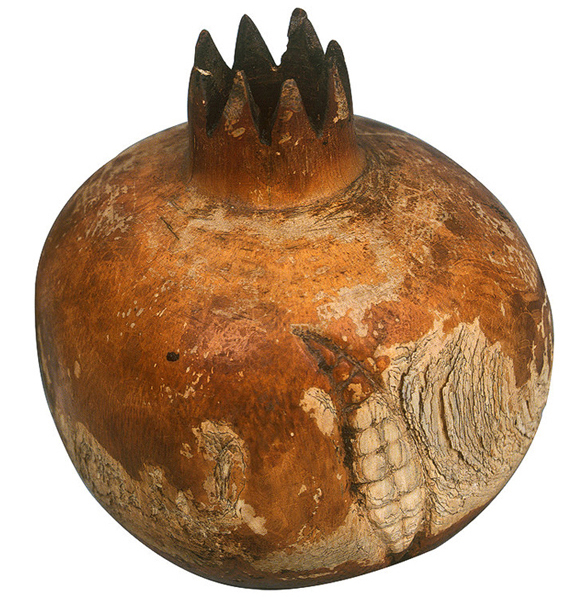 Ivory replicas of pomegranate from the Tomb of Tutankhamon.