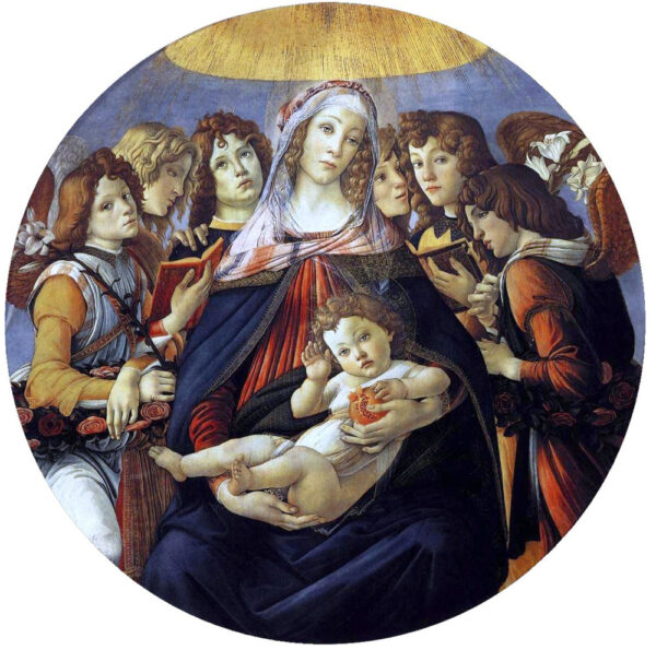 Firenze, Galleria degli Uffizi Sandro Botticelli, “La Madonna della melagrana”, 1487, tempera on wood panel.