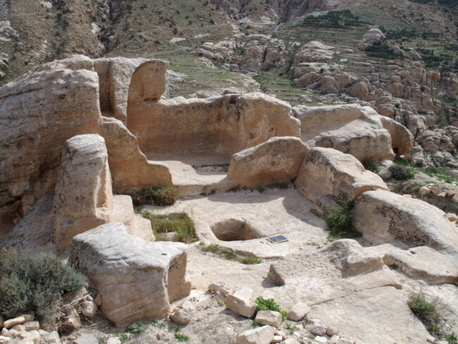 Remains of a house at Sela, October 2018.