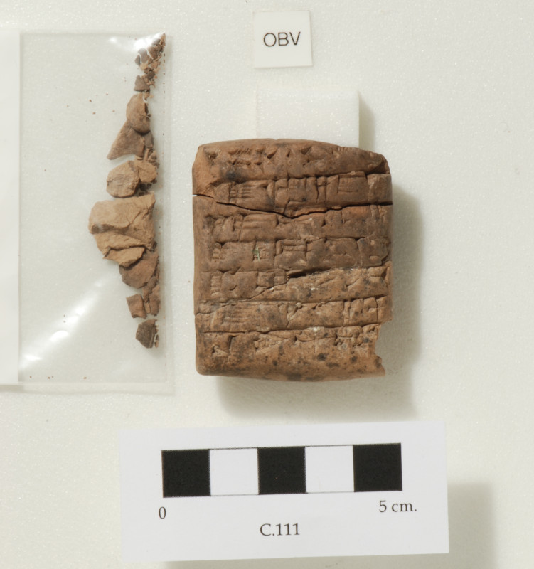 Tablet before conservation. Image courtesy of Dennis and Jane Piechota.