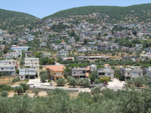 View of the modern village of Peqi‘in. All images courtesy of Dina Shalem.
