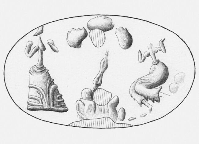 Clay sealing from Haghia Triadha. CMS II. 6. 5. Image Courtesy the CMS Heidelberg.