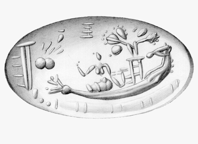 Minoan gold ring from Mochlos. CMS II. 3. 252. Image courtesy of the author.