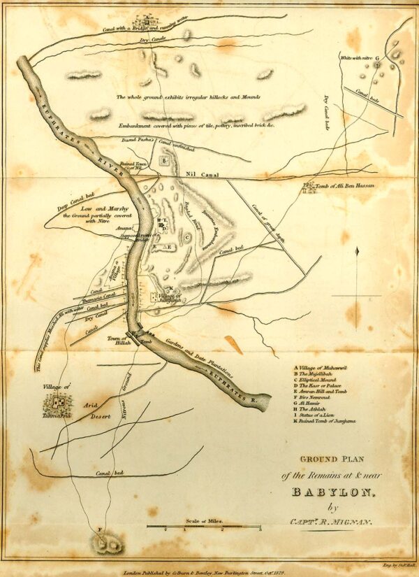 Fig. 6 Map of Babylon of Robert Mignan (1829), Public Domain via Wikimedia