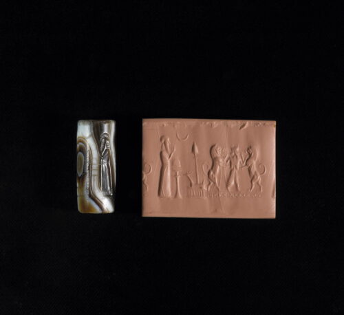 Fig. 8. Cylinder seal with a ritual scene. BM 89324. © The Trustees of the British Museum, CC BY-NC-SA 4.0