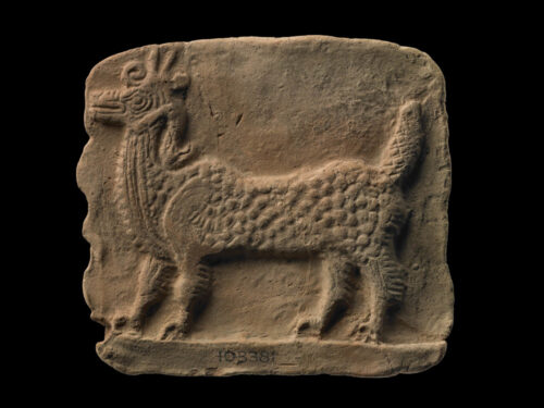 Fig. 9: Clay plaque with representation of a mušuššu. BM 103381. © The Trustees of the British Museum. CC BY-NC-SA 4.0