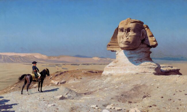 Bonaparte Before the Sphinx by Jean-Léon Gérôme, 1868.