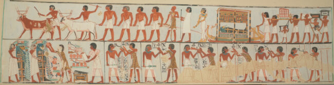 Funeral Procession, Tomb of Pairy, ca. 1390–1352 B.C.E. Metropolitan Museum of Art