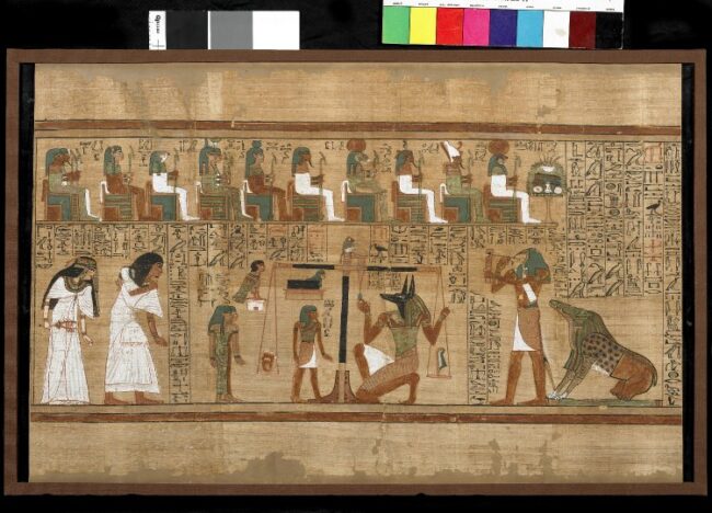 Book of the Dead', Papyrus of Ani (frame 3). © The Trustees of the British Museum, CC BY-SA 4.0