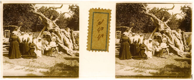 Stereoscope photo of Matariya, the Route of the Holy Family. Image courtesy of the authors.