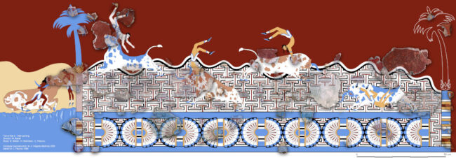 Bull leaping scenes from Tell el-Dab'a. Image courtesy of Manfred Bietak
