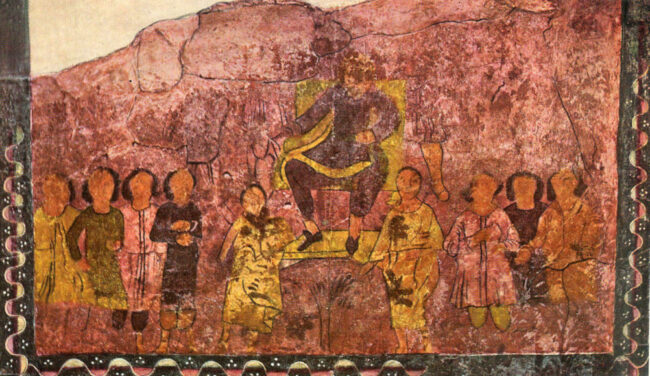 David, king of Israel. Dura Europos Synagogue. Public Domain.