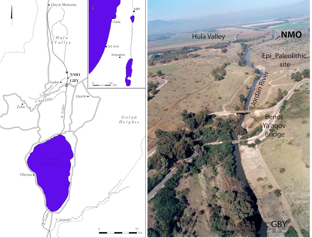 Location of Nahal Mahanayeem Outlet in the Upper Jordan Valley. Map courtesy of the authors.