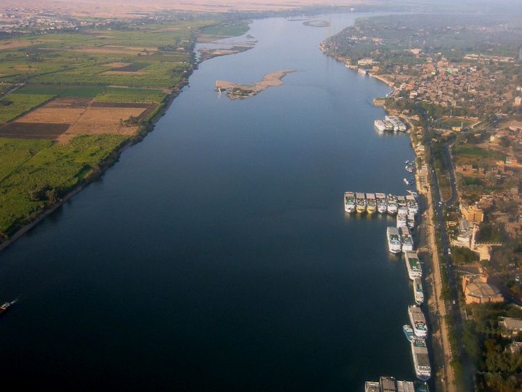 Nile at Luxor – photo Angus Graham.