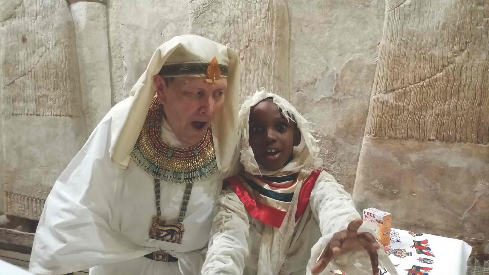 A scene from Mummy Night. Courtesy of the Institute for the Study of Ancient Cultures.