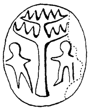 Scarab, Beth-El, Iron I-IIA, (Keel, Goddess and Trees, fig. 72).