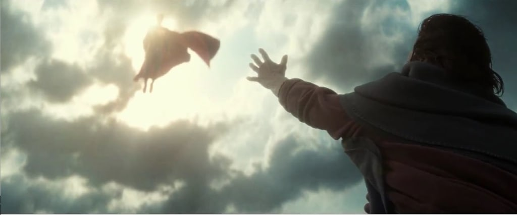 Superman resurrection scene, Batman vs. Superman: Dawn of Justice, 2016.