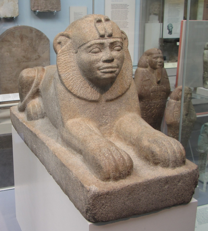 Sphinx of Taharqo, from Temple T at Kawa, Sudan. Photo by BabelStone, CC By-SA-3.0