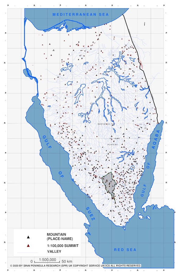 Map 1: physical geography ― mountain areas.