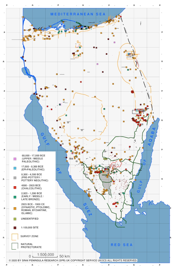 Map 3: archaeological & historic sites and terrestrial & marine protectorates.