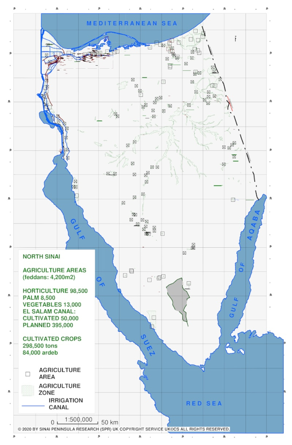 Map 7: agricultural areas (permanent & seasonal).