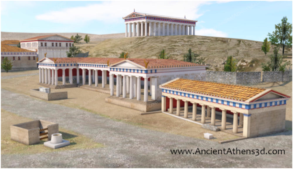 The Agora of Athens, 5th century BCE.