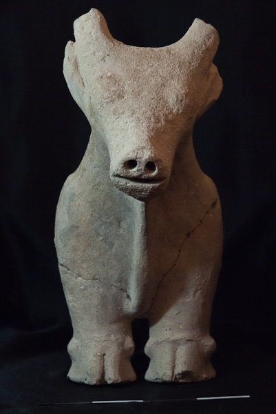 Bull figurine from Khirbet Ataruz. Photo by J. Park; image courtesy of the Ataruz Project.