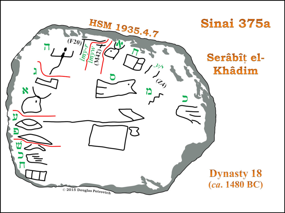 Sinai 375a drawing. Courtesy of Douglas Petrovich.