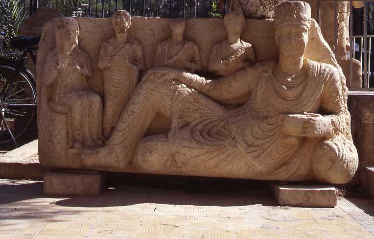 Palmyrene banquet relief. (Palmyra Museum, A 218. Photograph by the author).