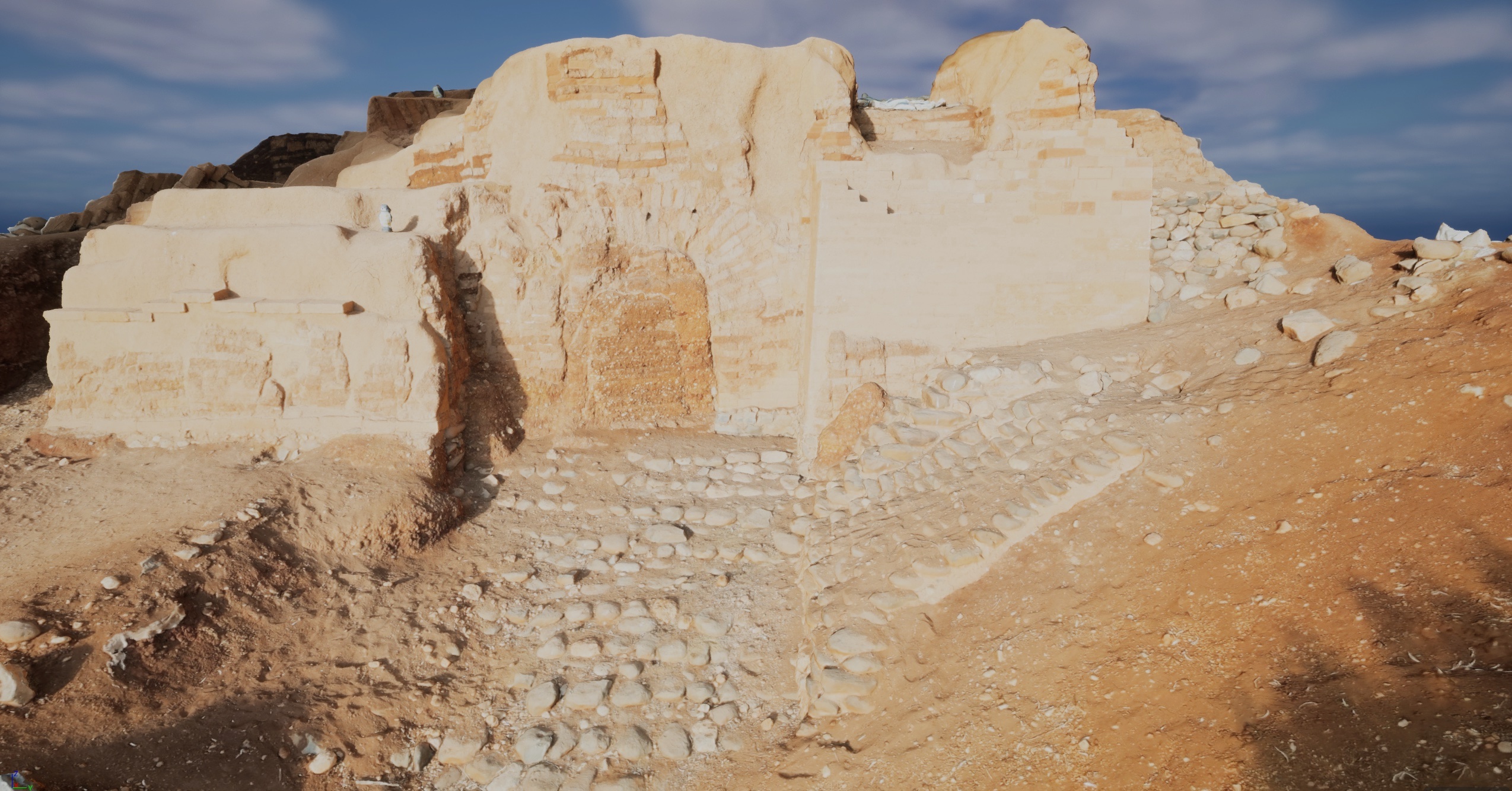 Virtual reconstruction of the Middle Bronze Age gate at Tell Dan