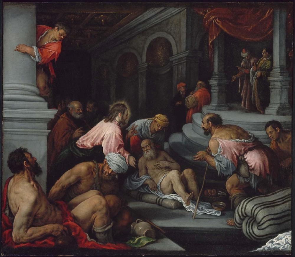 Christ Healing the Lame Man, by Jacopo Bassano (1510–1592). Museum of Fine Arts Boston 1989.309.