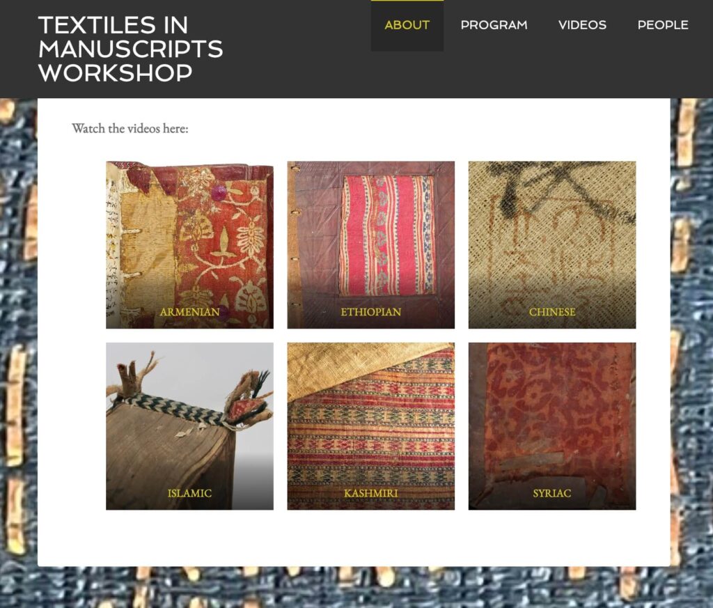 Textiles in Manuscripts Project hosted by the University of Toronto.