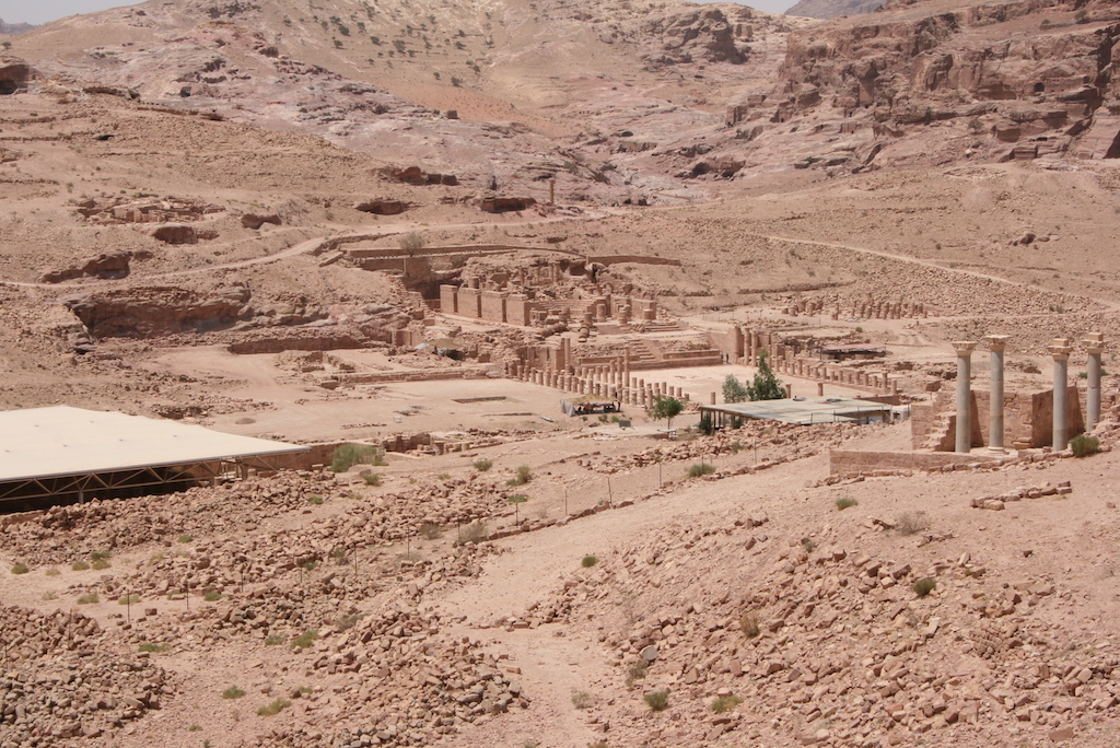 Fig. 6: Overview of the Petra Garden and Pool Complex, next to the 'Great Temple' at Petra, Jordan. Photo by J. Ramsay.