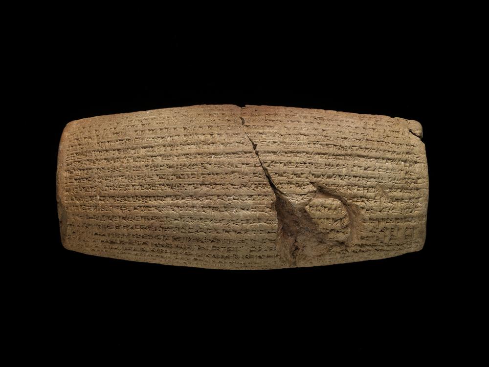 Cyrus Cylinder, ca. 539–530 BCE. British Museum. Photo © The Trustees of the British Museum