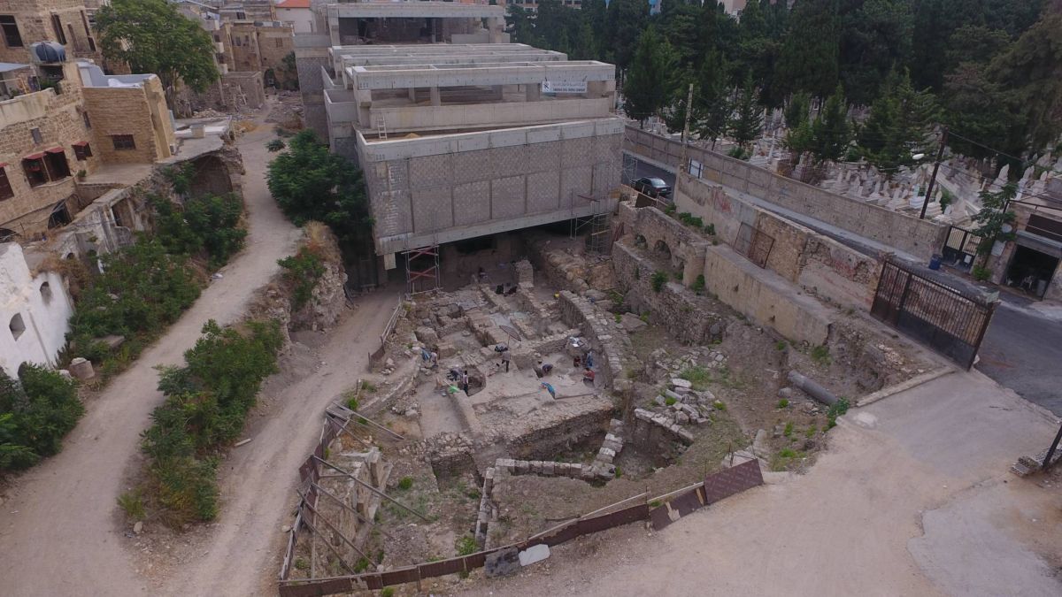 The Sidon college site, excavation season 2018. Image courtesy Claude Doumet-Serhal.