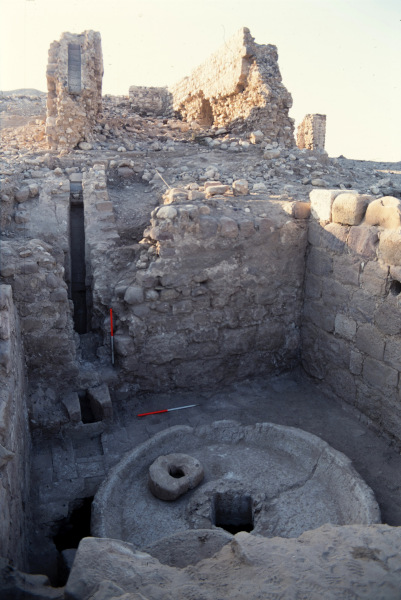 One of the mill rooms at Masna’ as-sukkar, as-Safi (formerly Tawahin as-sukkar, Safi) with the water chute in the background. From Jones 2017, Fig. 5.1a.