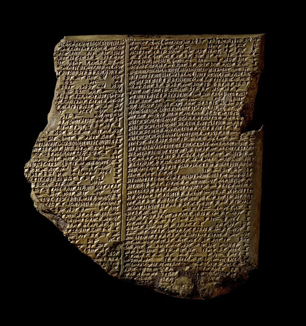 Epic of Gilgamesh, tablet 11, story of the Flood. © The Trustees of the British Museum