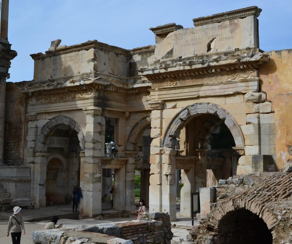 Monumental gateway into the southern agora of Ephesus that two of Marcus Agrippa’s freedmen, Mazaeus and Mithradates, set up and commemorated in a series of inscriptions. (© D. Clint Burnett)