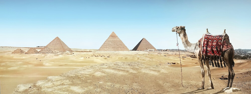 The Pyramids of Giza. Photo by Simon Berger on Unsplash.