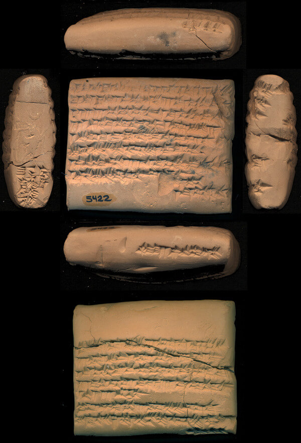 Clay tablet from the archives of the Murašû family mentioning Indians in the Nippur area. Object CBS5422 Courtesy of the Penn Museum. https://www.penn.museum