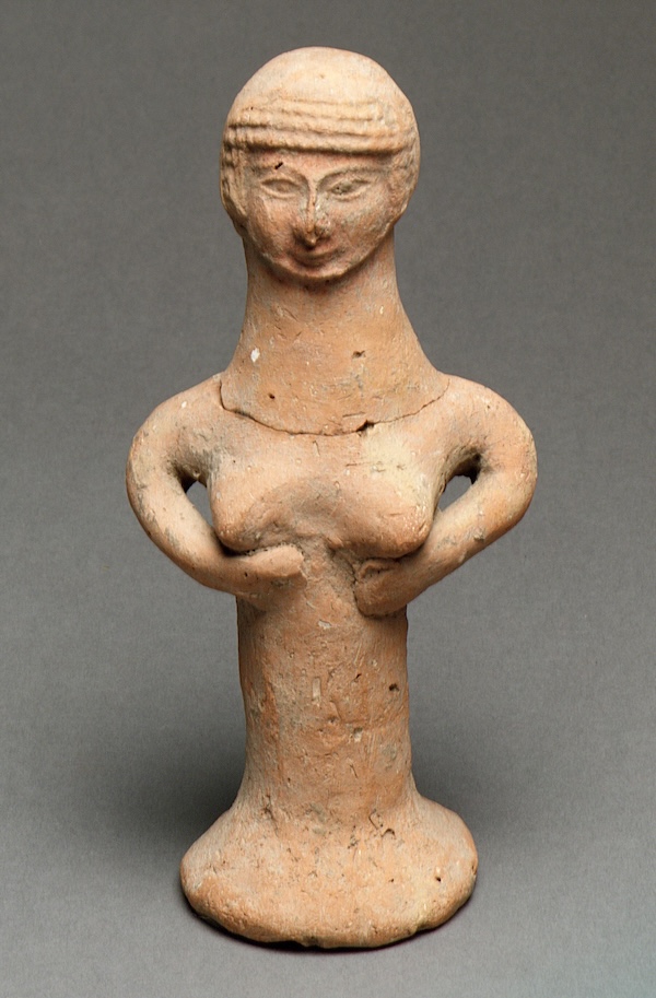 Pillar figurine of a female deity from Tell el-Duweir (Lachish), ca. 8th-7th century BCE. The Old Testament mentions such goddesses but forbids their worship. Perhaps Lady Wisdom was an exception? Metropolitan Museum of Art 34.126.53. Public Domain.