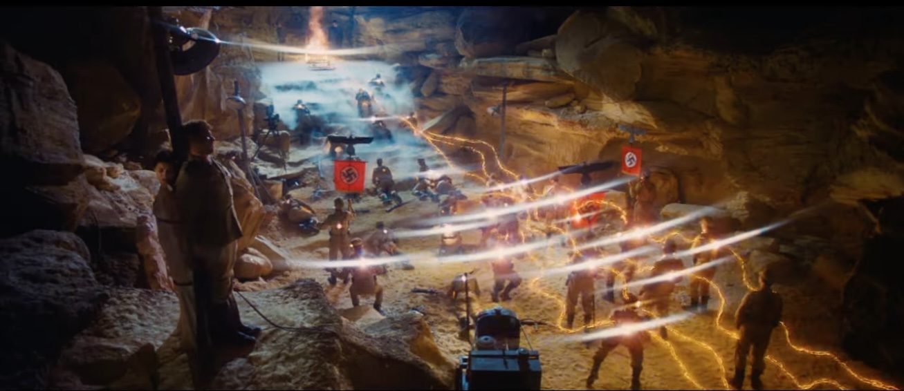 The Ark, opened. Screen Capture from Indiana Jones and the Raiders of the Lost Ark (1981, © Paramount Pictures).