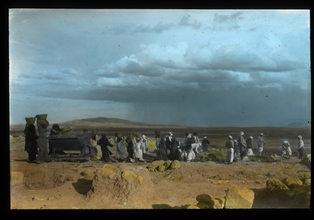 Megiddo excavations from Oberlin. Courtesy of the Oberlin College Archives.