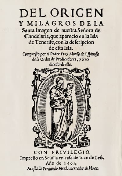 Alonso de Espinosa publication (1594)