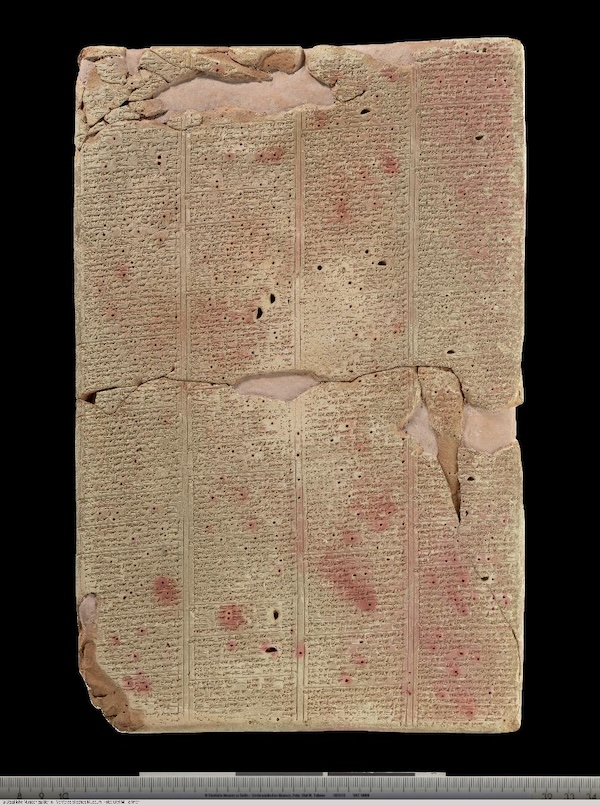 Legal Text from Assur, from the reign of Tigleth-Pileser I (1114-1076 BC), containing a collection of laws and regulations regarding women. Staatliche Museen zu Berlin, Vorderasiatisches Museum / Olaf M. Teßmer, CC By-NC-SA 4.0
