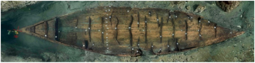 Photomosaic of Ship 11 (Photomosaic Christoph Gerigk © Franck Goddio/Hilti Foundation)