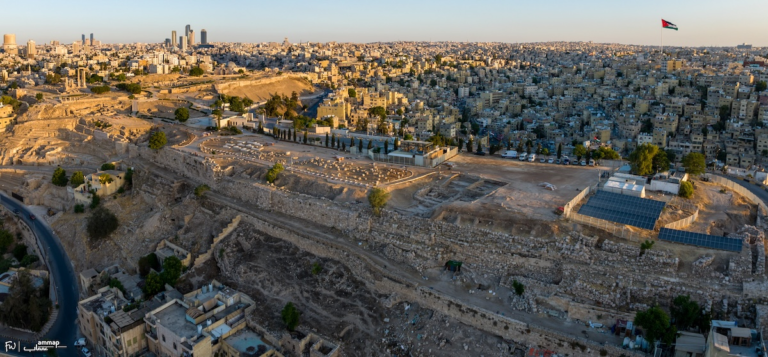 Aerial view of the Citadel of Amman. ©Amman Archaeological Project (Münster University, DAI, Felix Wolter)